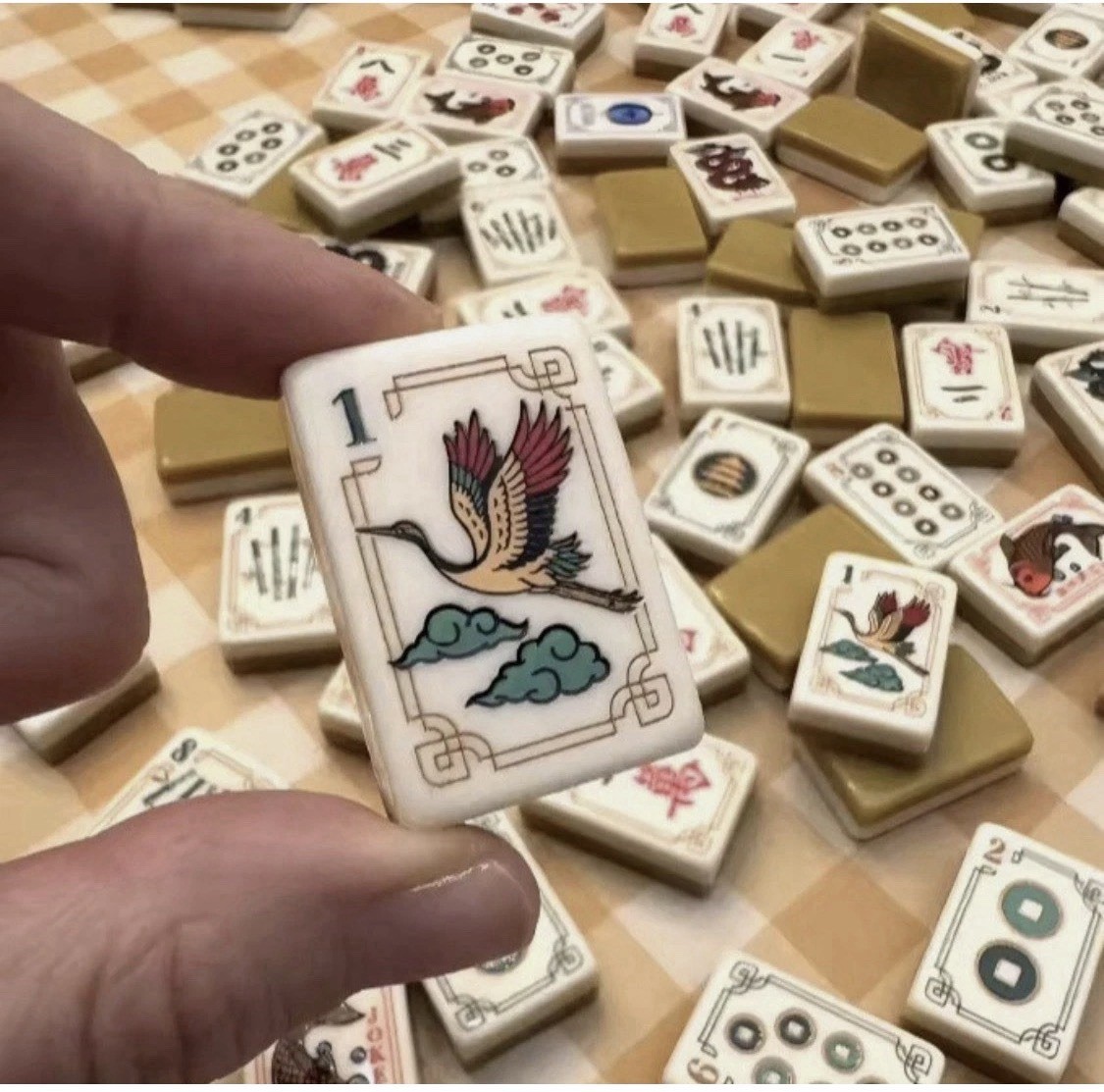 160 Mahjong Playing Tiles for American Style Game（11）