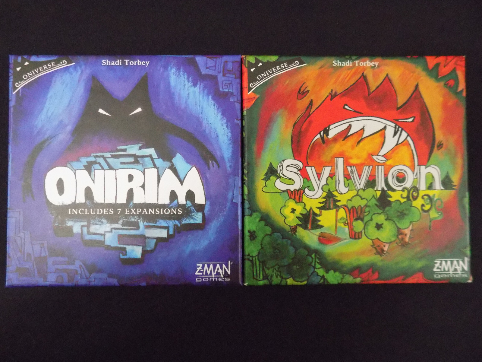Onirim and Sylvion card games Excellent condition