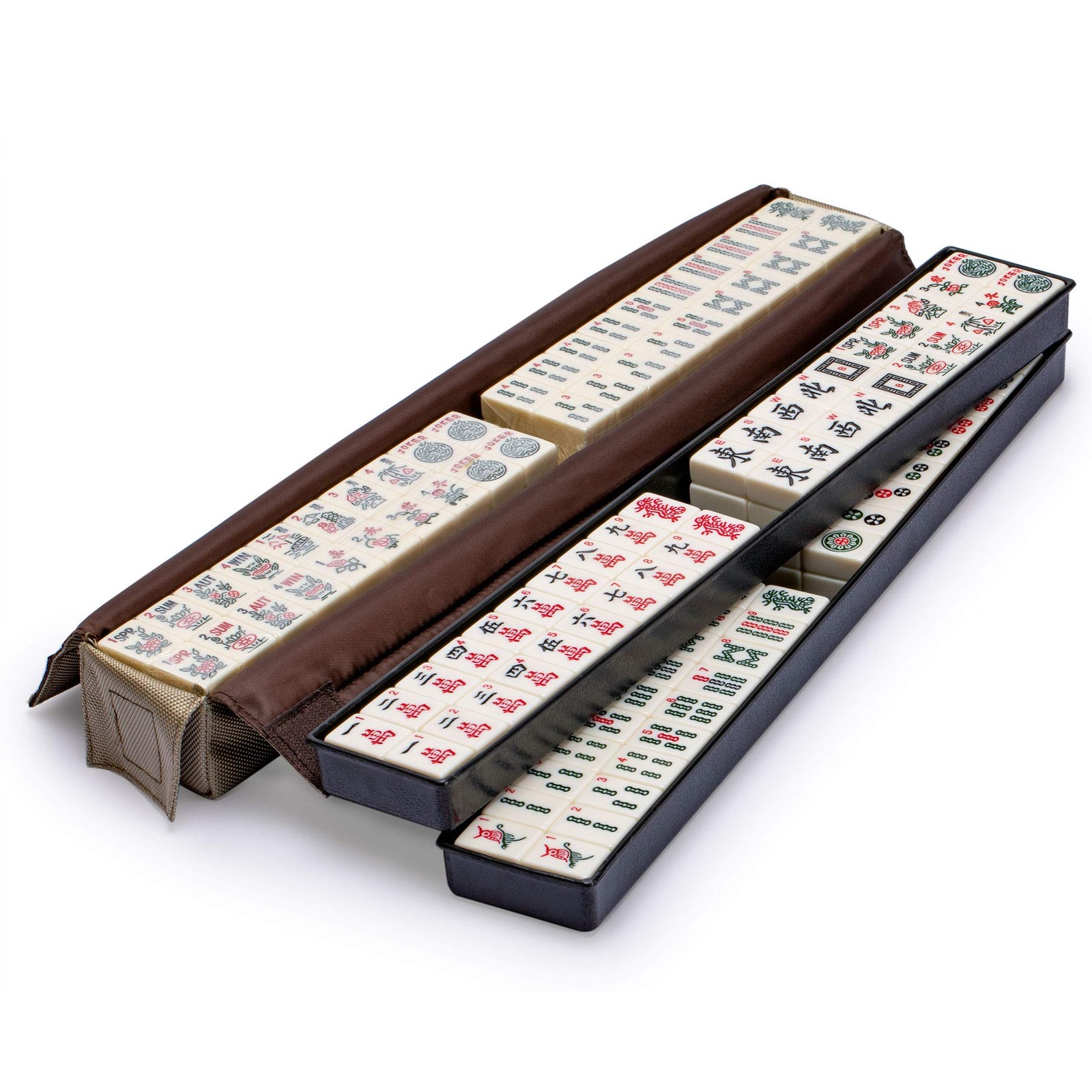 Yellow Mountain Imports American Mahjong Set, 21.7 x 10.6 x 3 inches, Mojave