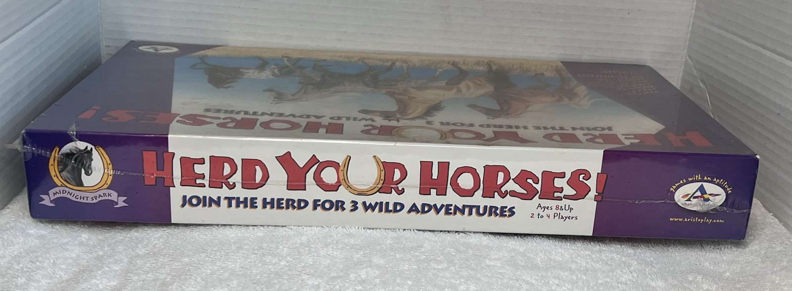 Vintage Herd Your Horses! 3 Wild Adventures Board Game 2002/Aristoplay New