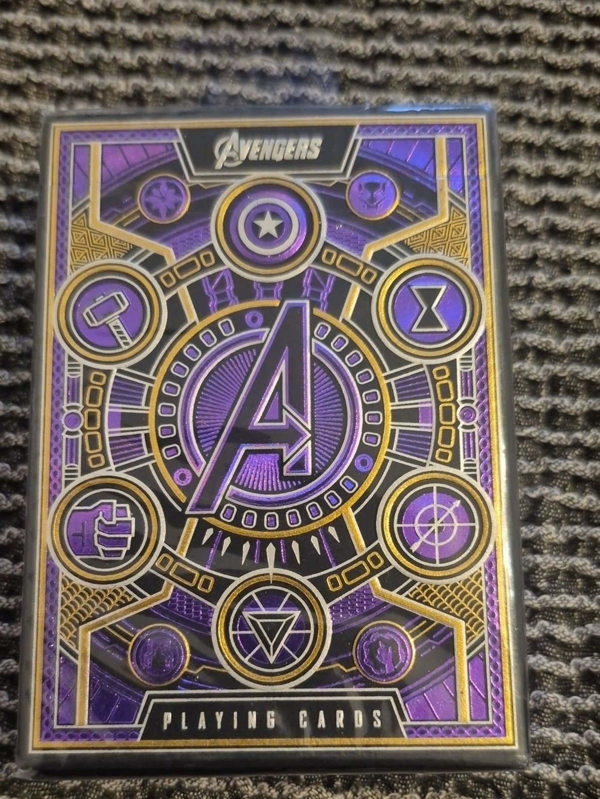 Marvel Avengers Theory 11 Purple & Gold Playing Cards