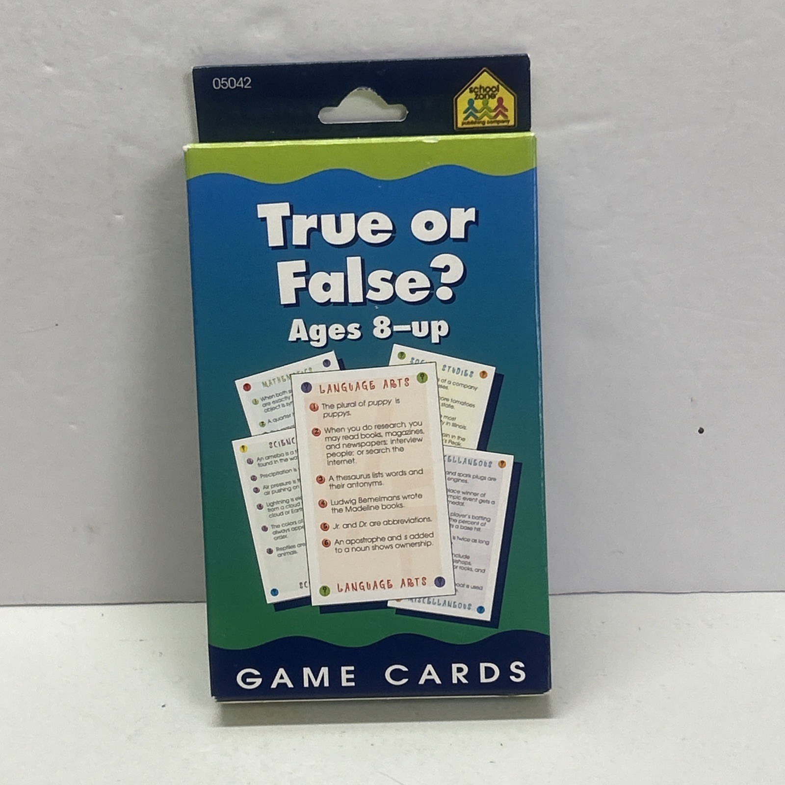school zone true or false game cards ages 8 – up