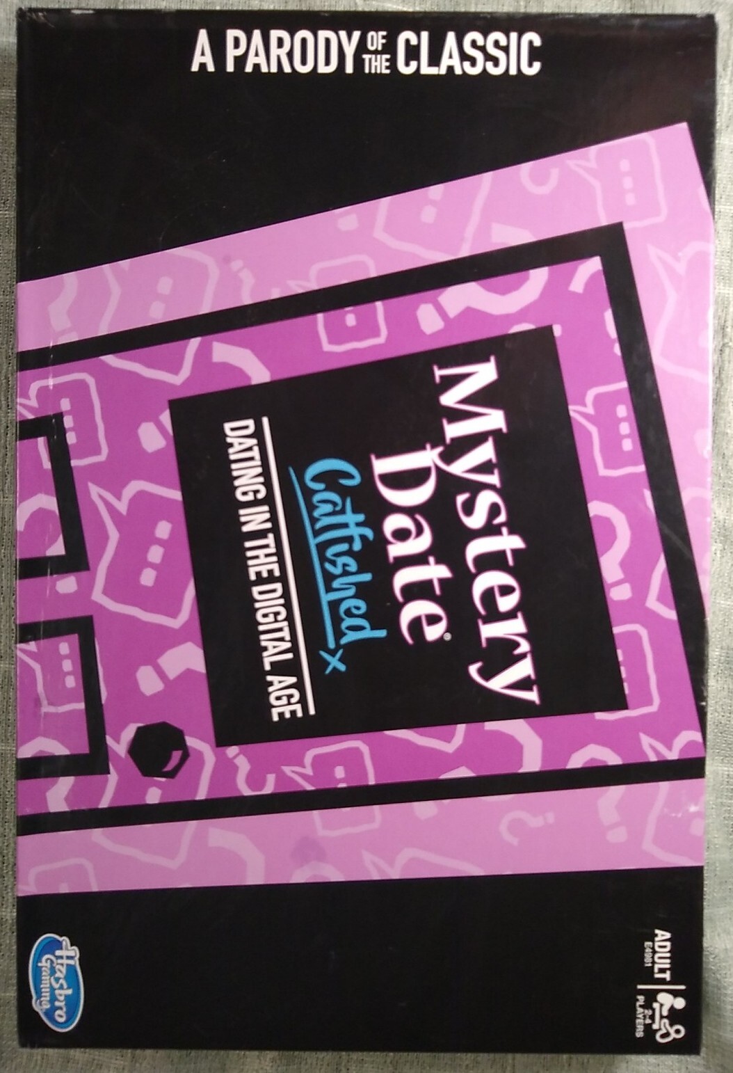 Hasbro MYSTERY DATE CATFISHED Board Game Adult Parody, Dating in the Digital Age