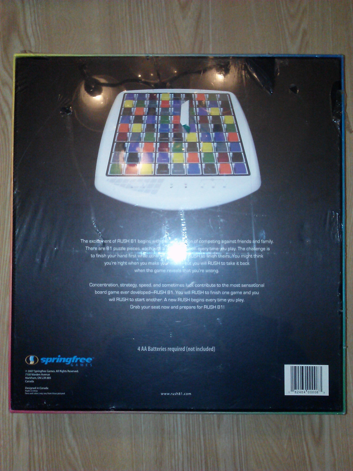 RUSH 81 COLOR Board Game FACTORY SEALED NEW 2007 Springfree Games RARE!