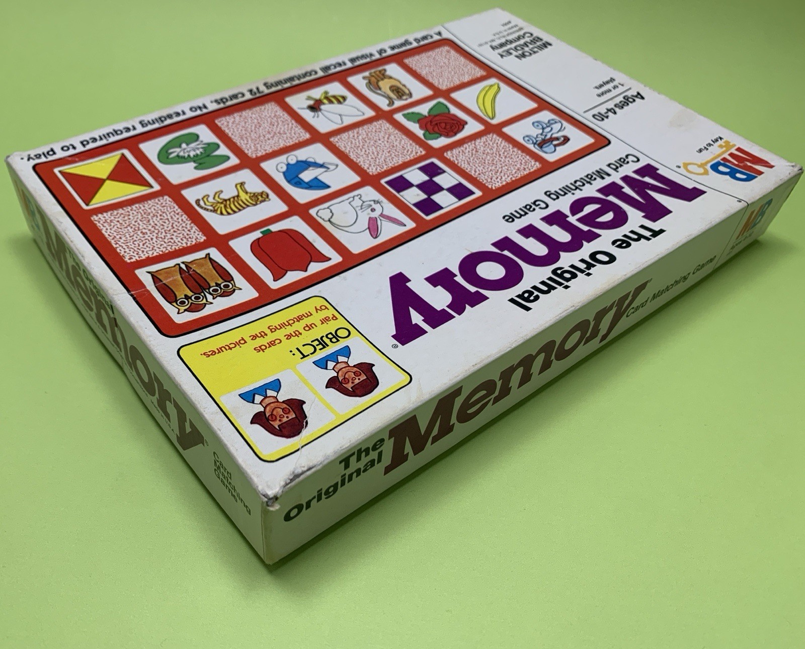 The Original Memory Game Milton Bradley 1980 Vintage 100% Complete