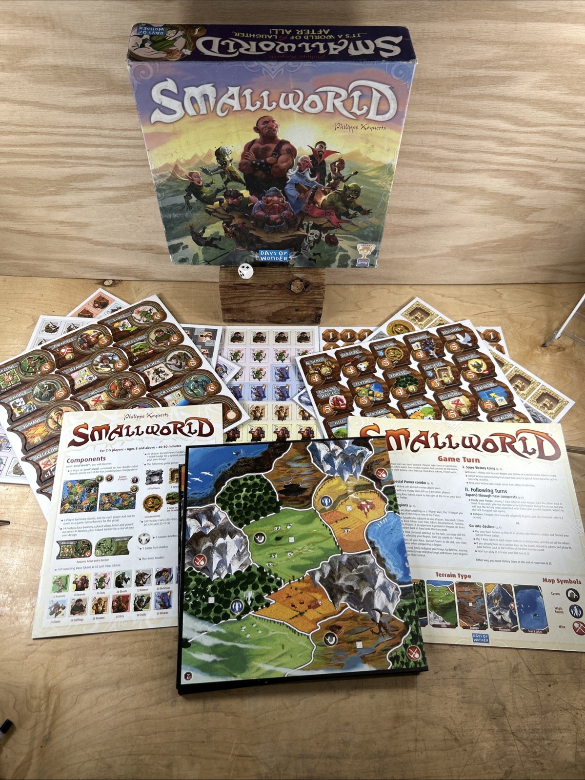 Days of Wonder Small World Board Game Fantasy Philippe Keyaerts New