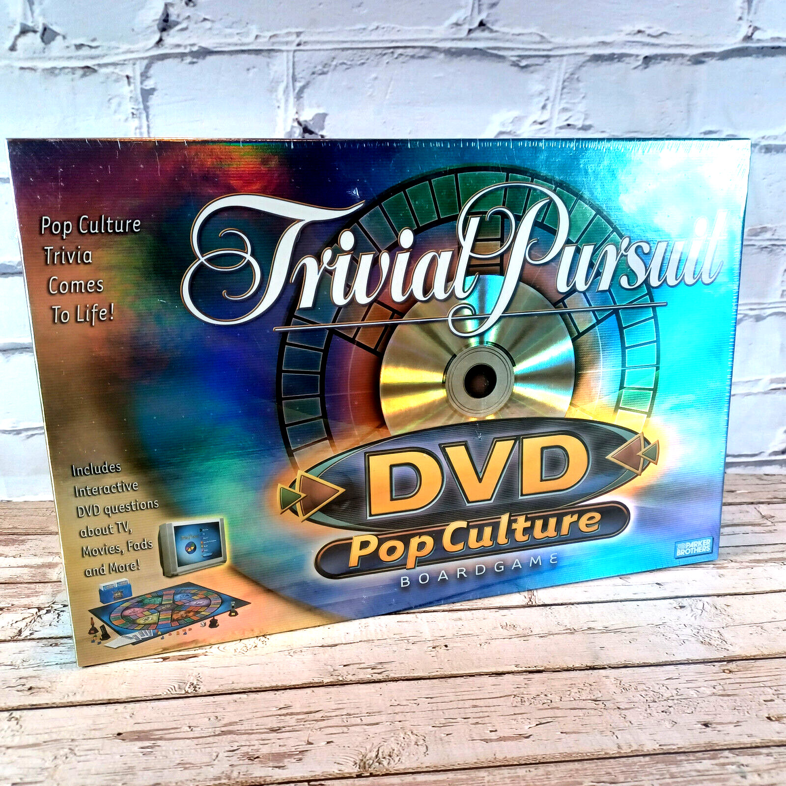 TRIVIAL PURSUIT Pop Culture DVD Board Game 2003-Factory Sealed