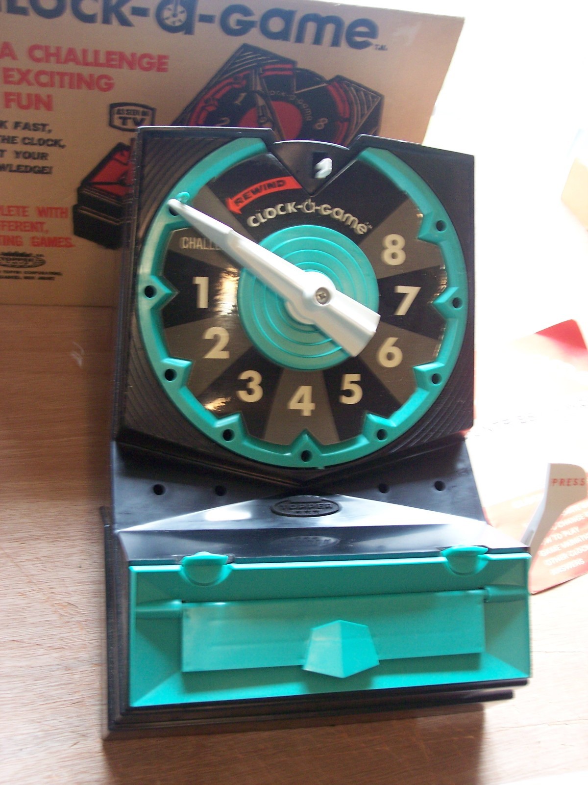 vintage 1967 Topper Toys Clock-a-Game family fun New Old Stock hard to find