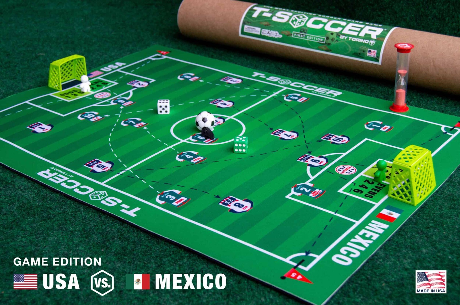 NEW USA v Mexico T-Soccer Game Edition Board Game by Torino Sports