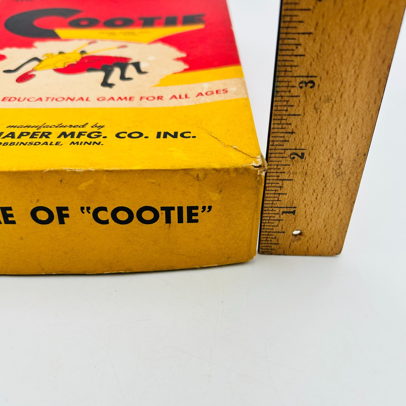 Classic Schaper Cootie Ant Game Missing 1 Leg Instructions Man Cave Vintage
