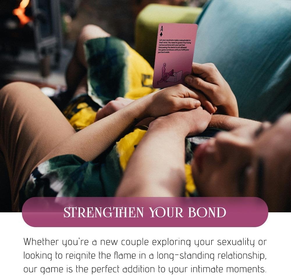 AURABOX Card Game for Couples with Adult Sexual Position: Pink (Level5)