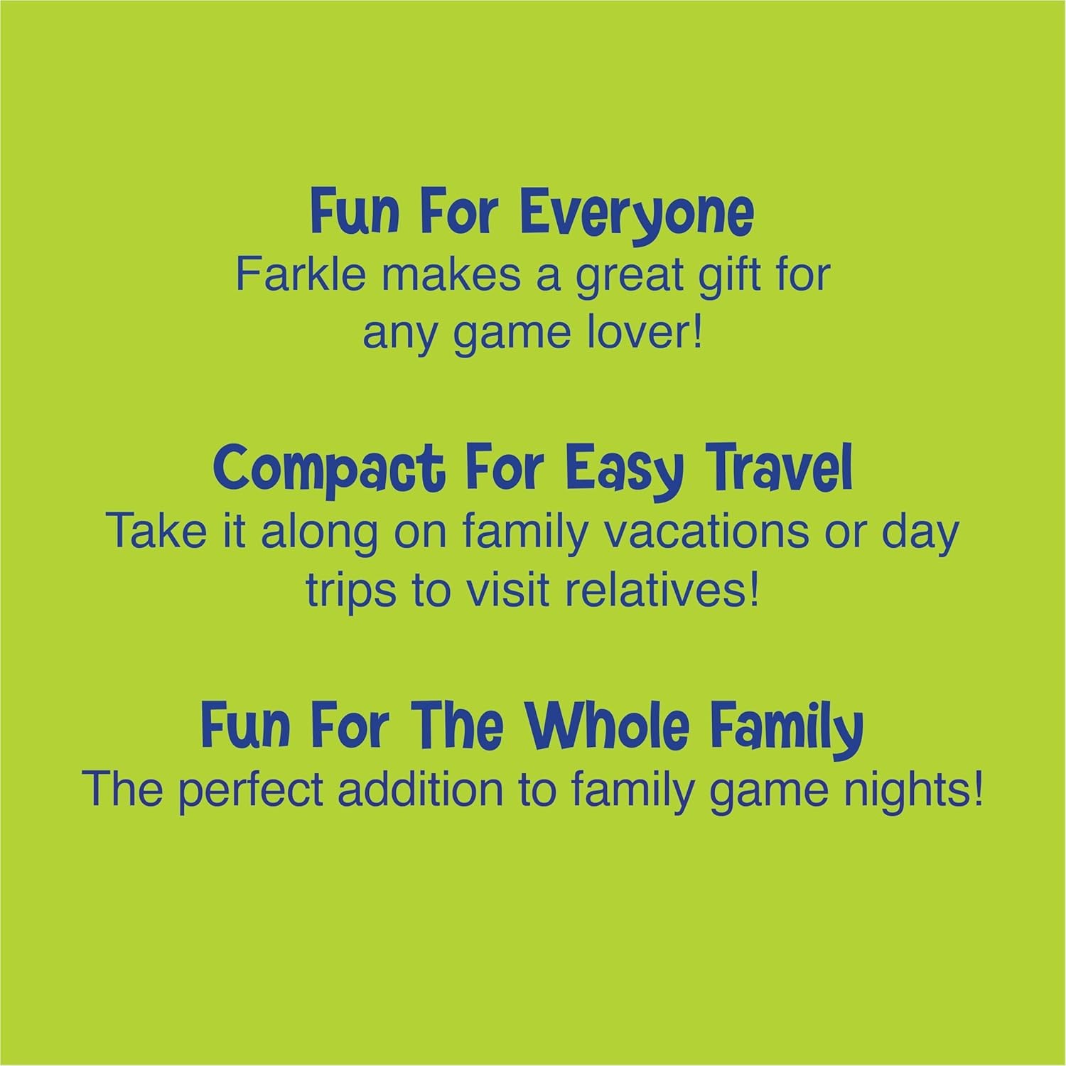 Farkle Classic Dice Game – Kids, Family Games, Travel Game