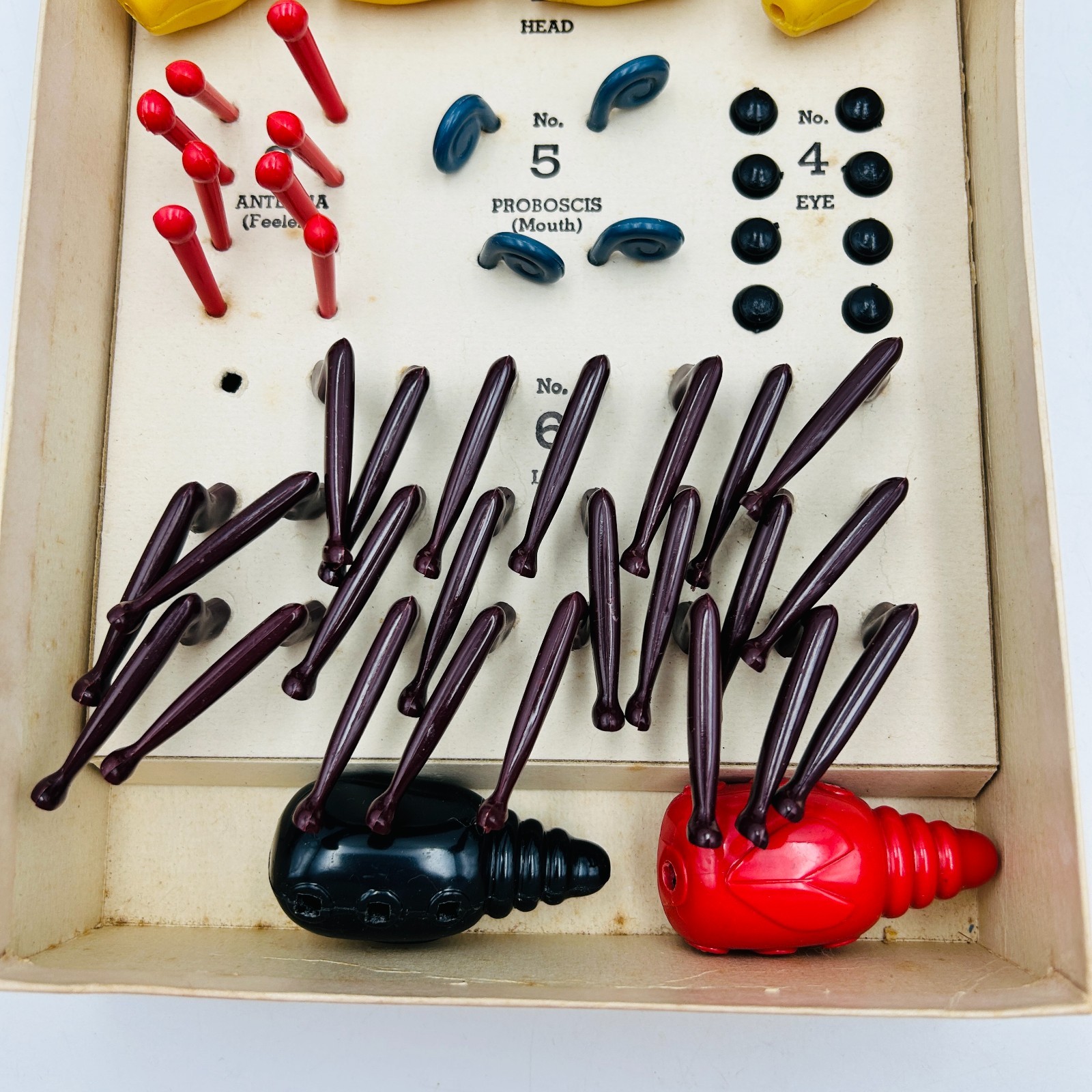 Classic Schaper Cootie Ant Game Missing 1 Leg Instructions Man Cave Vintage