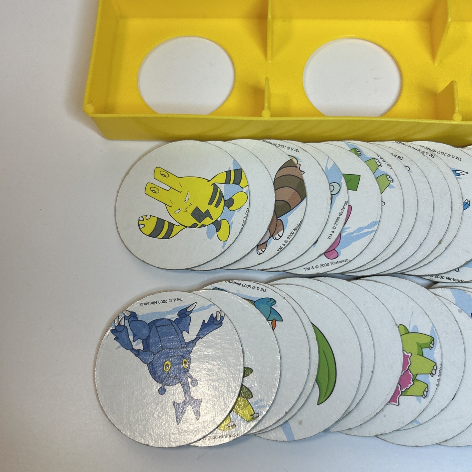 Vintage Hasbro Pokemon Memory Game Gold & Silver Edition Complete 48 Rough Box