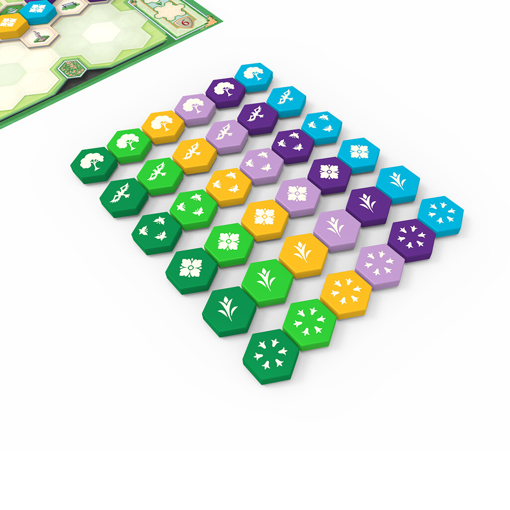 Queen’s Garden Azul Tile Board Game Next Move Games Plan B NM60090EN Family