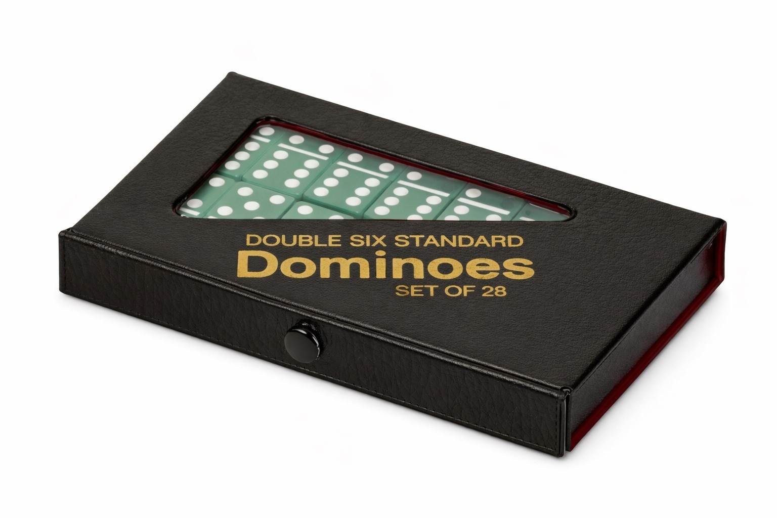Dominoes Double 6 Six Standard Size Green Tile Set New