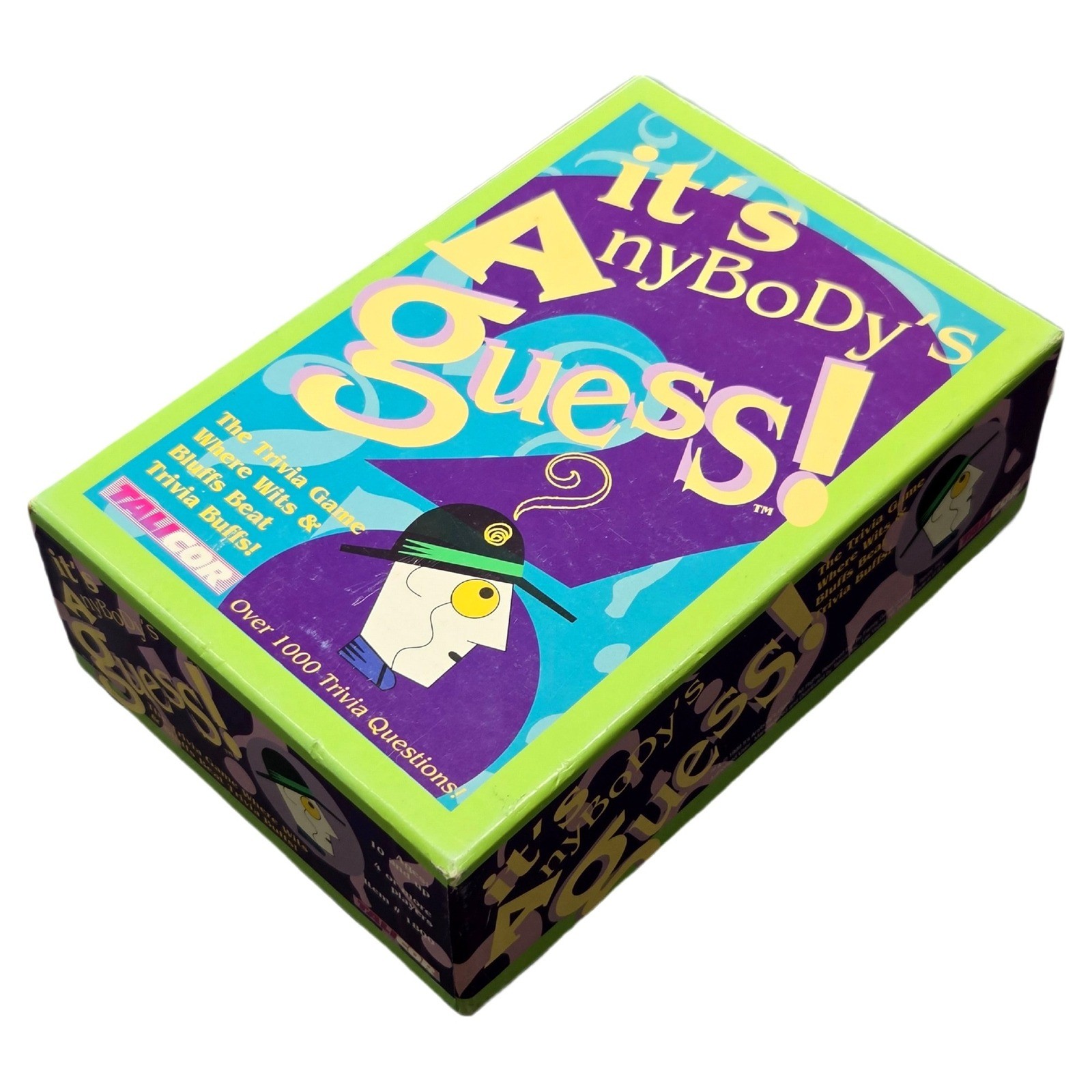 Talicor It’s AnyBody’s Guess Vintage Board Game Trivia 1990s UPC 023151018007 VT