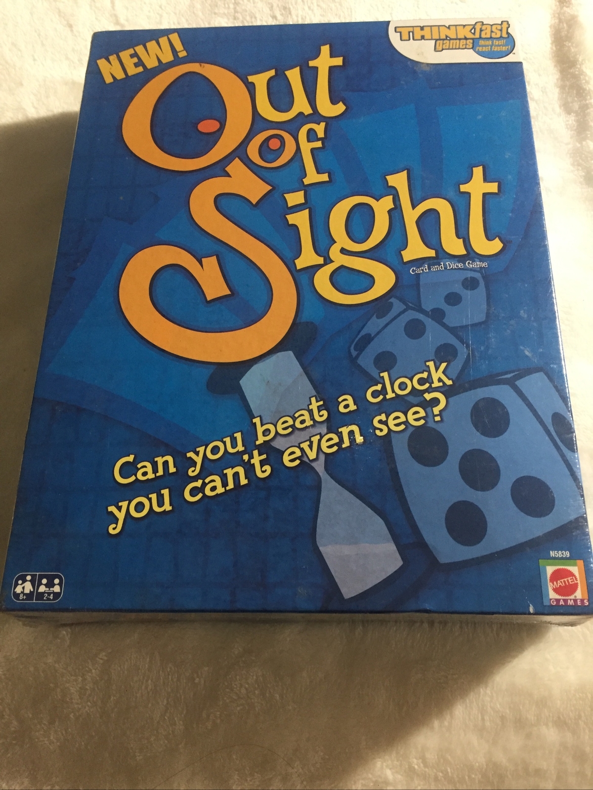 Think Fast Out Of Sight Game Quick Wits Beat The Clock Mattel Games