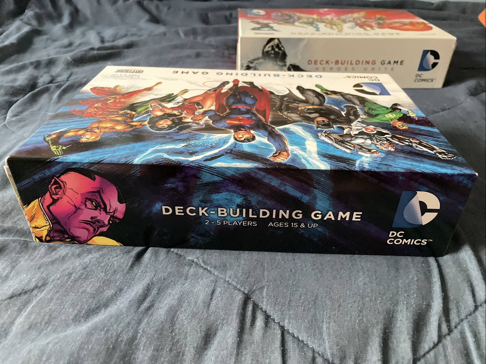 DC Deck-Building Game Original & Heroes Unite w Martian Manhunter Starfire Joker