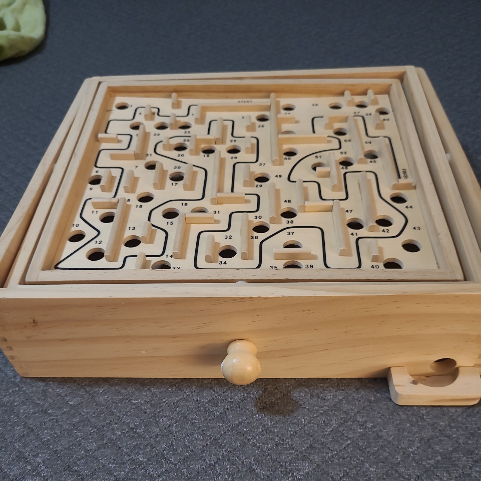 STERLING Games Large Wooden Labyrinth Marble Ball Tilt Maze Golf Baseball Boards