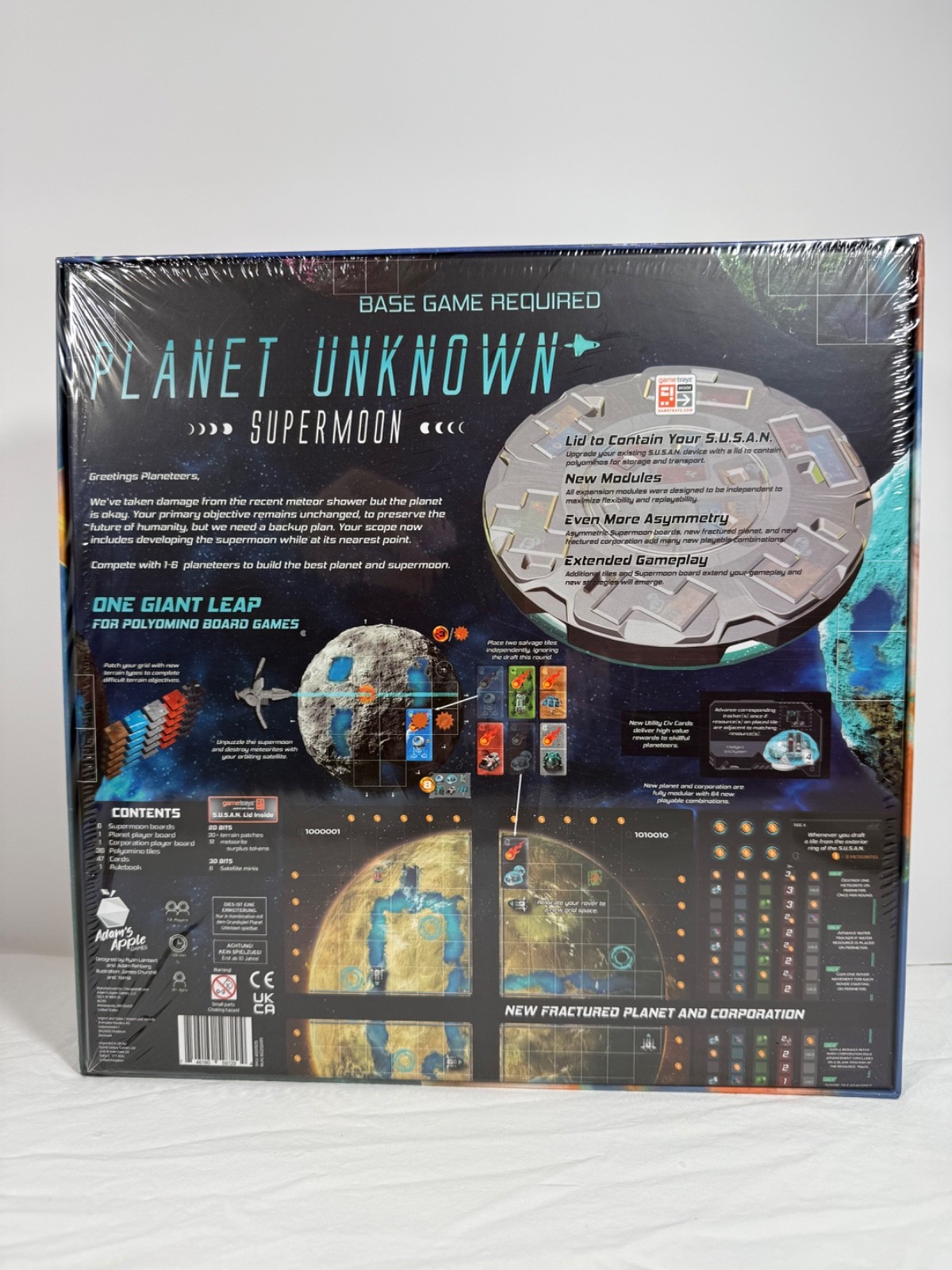 Planet Unknown deluxe edition board game w/ Supermoon expansion – NEW!