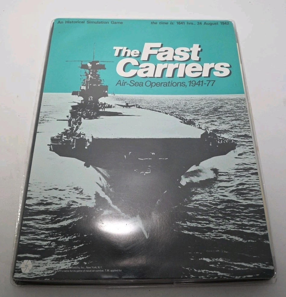 SPI Tray Game The Fast Carriers Air Sea Operations 1941-77 Historical Simulation