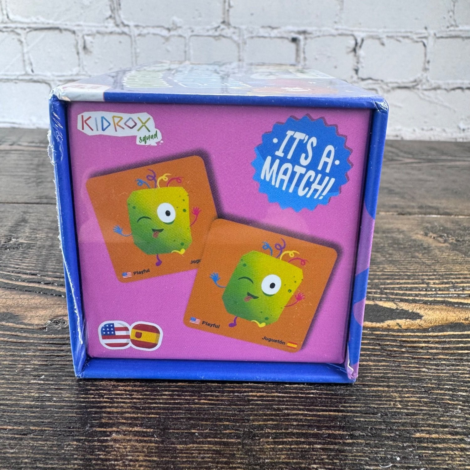 Kidrox Games Matching Game Emotions with Squad Memory 48 Tiles Blue NIB