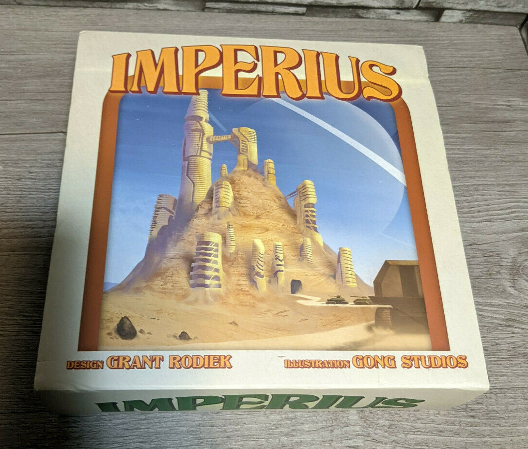 Grant Rodiek Imperius Board Game, Complete Never Played Kolossal Games