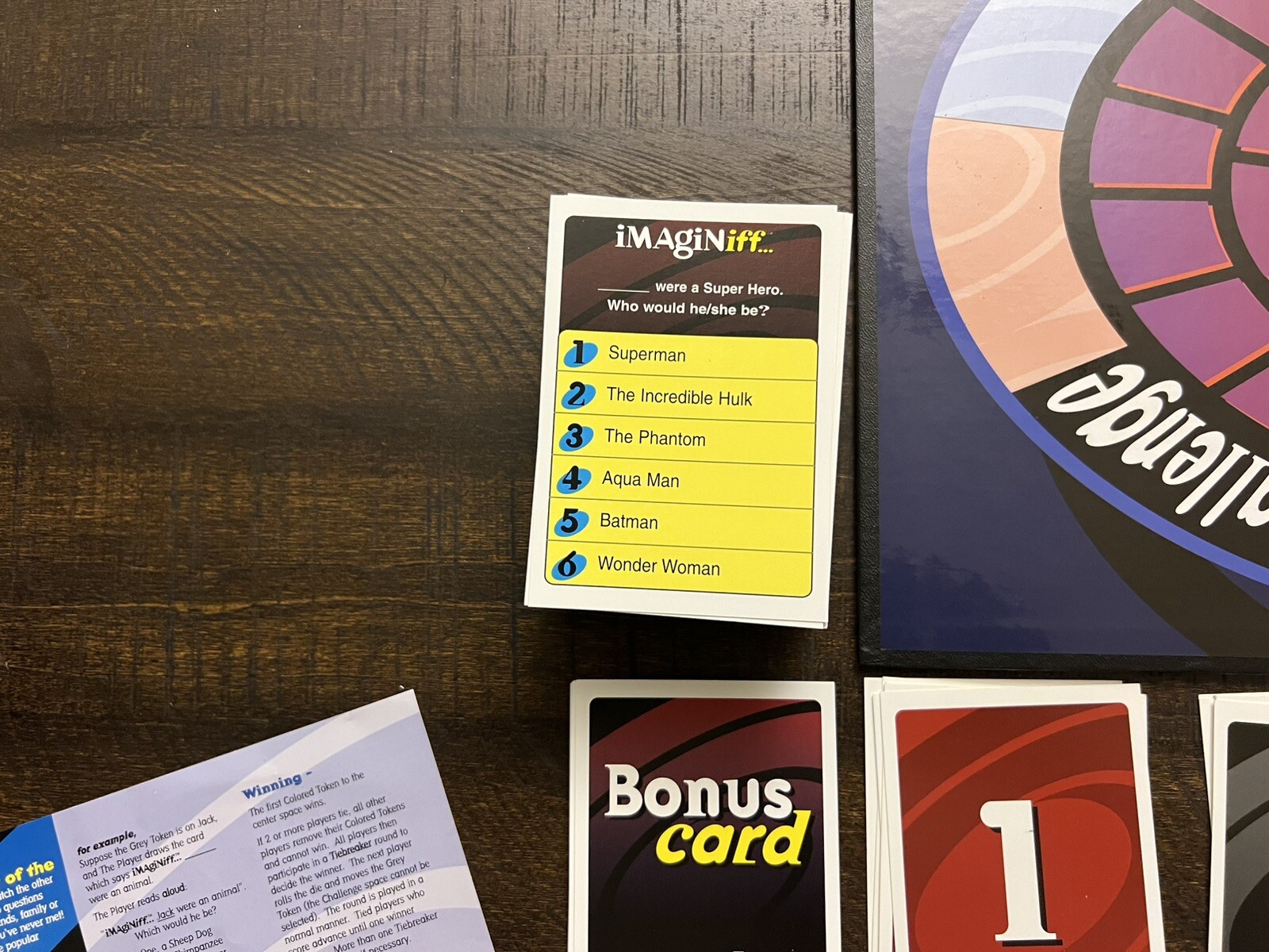 Mattel Imaginiff 3-8 Player Board Game The Funniest Game You Can Imagine