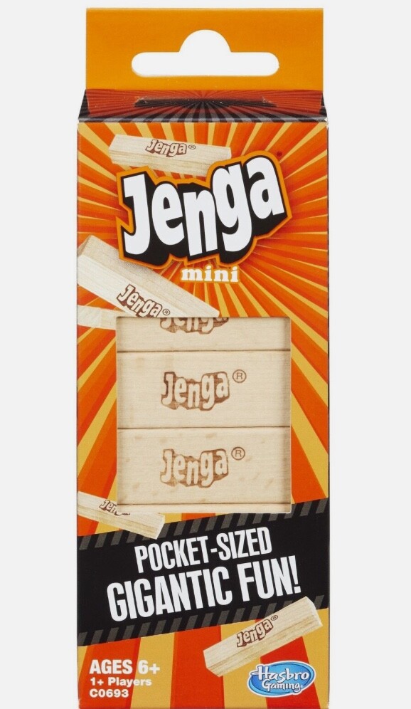 Hasbro Gaming Jenga Mini Game 6 And Up For 1 Or More Players Stocking Stuffer!