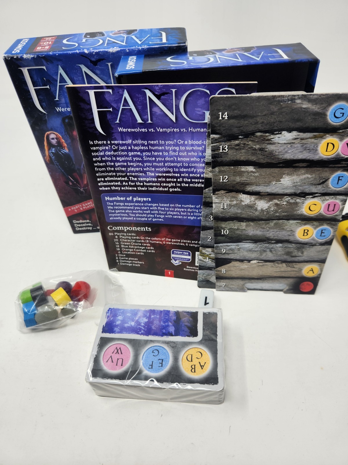 Fangs: Werewolves vs Vampires vs Humans Kosmos Party Game 2021 Kosmos Oop