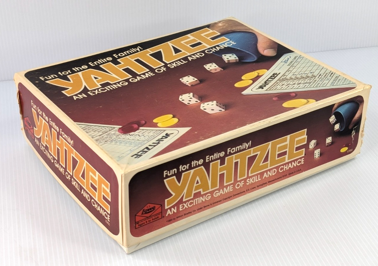 1978 Yahtzee – Dice Game of Skill and Chance – E.S. Lowe – 100% COMPLETE Vintage
