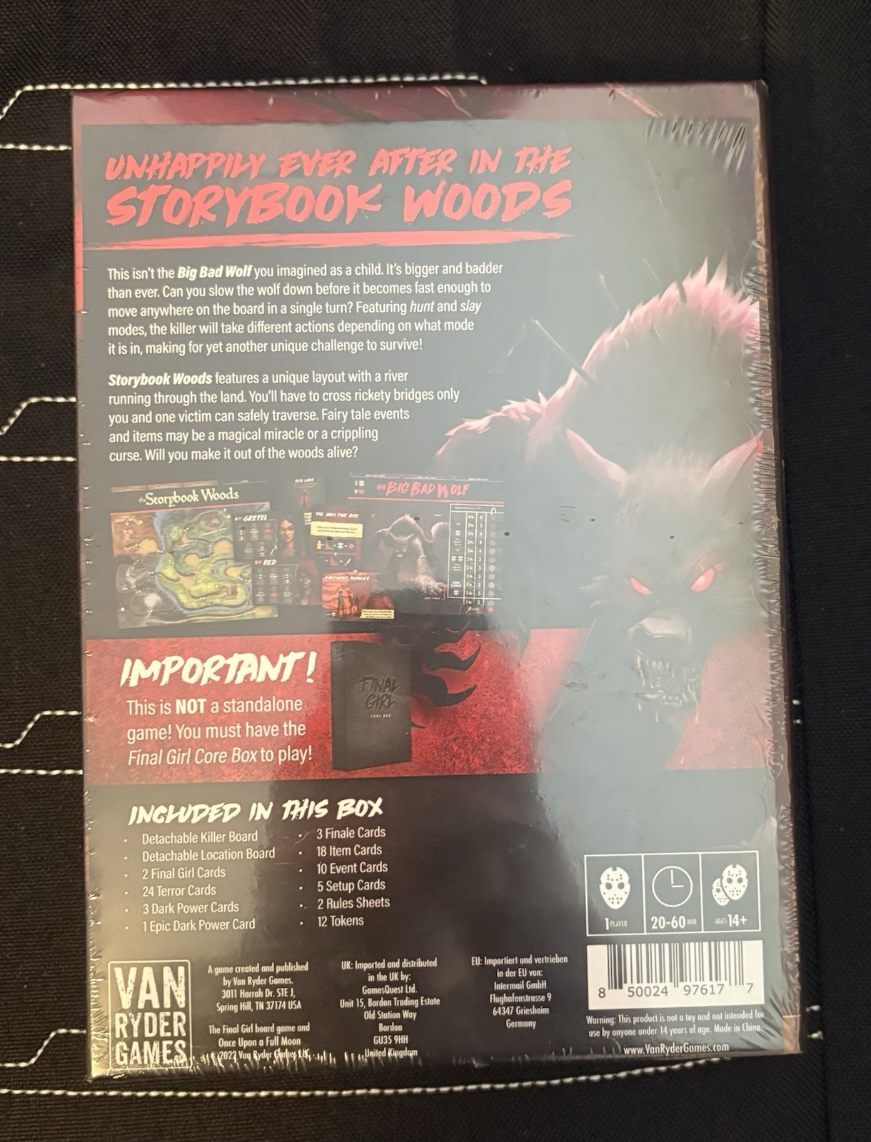 Final girl starter set with happy trails and big bad wolf film. Brand new sealed