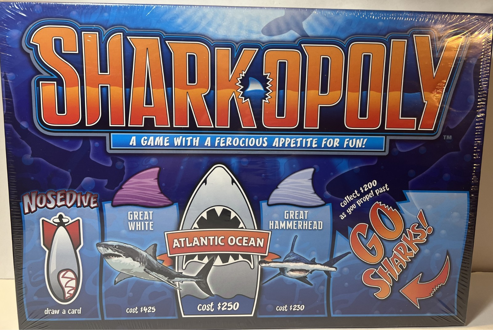 Sharkopoly Board Game Brand New Sealed by Late For The Sky – 2-6 Players! FUN!