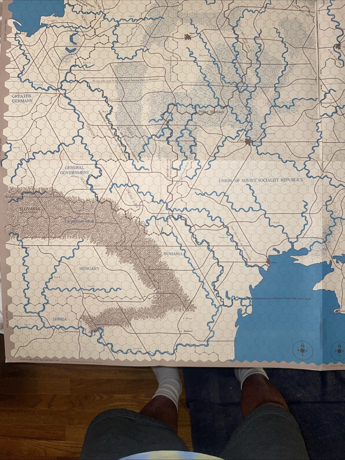 SPI. 1974. War In The East. Punched. VGC. Rare Collectible.