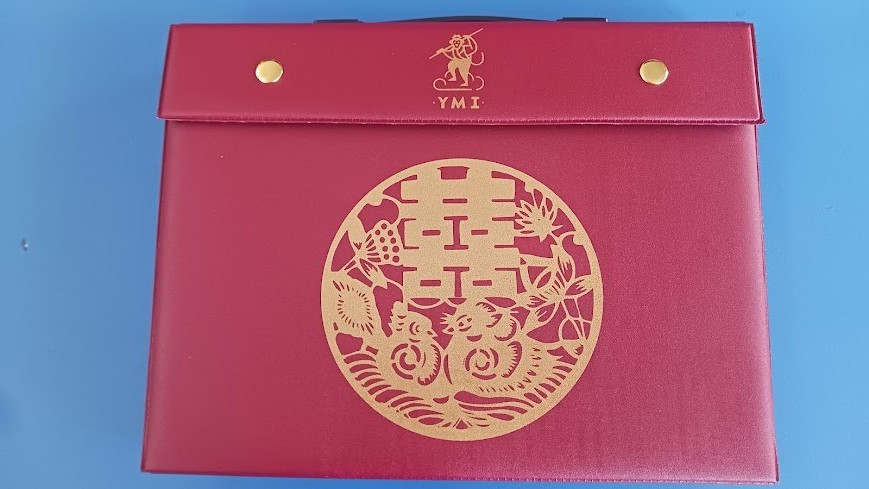 Yellow Mountain Imports Chinese Mahjong Set – Rouge Heritage – 146 Medium Tiles,