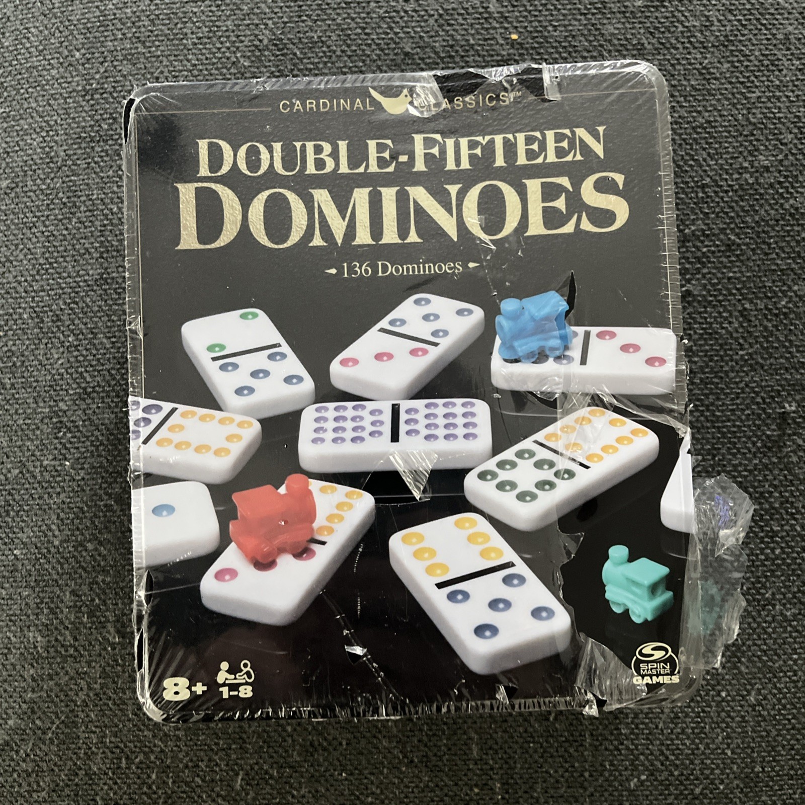 New Cardinal Classics Double Fifteen Dominoes 136 Tile Game Set – Brand New!