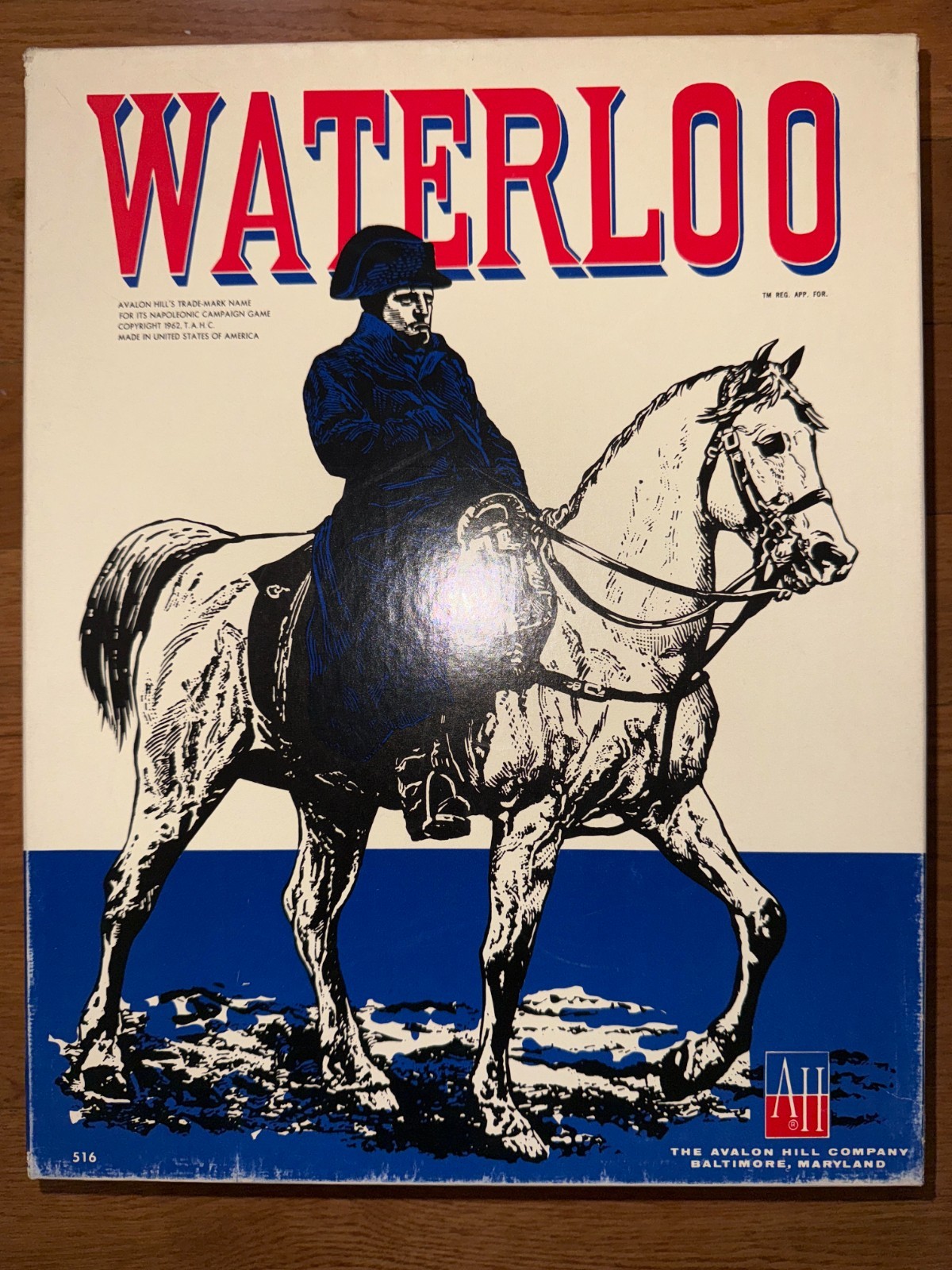 Avalon Hill Waterloo 1st Edition Punched Complete VG