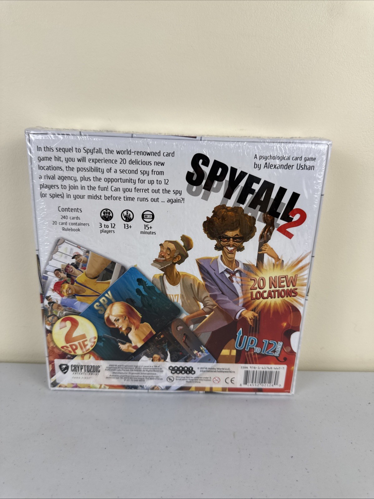Cryptozoic Entertainment Spyfall 2 Card Game Factory Sealed Brand New