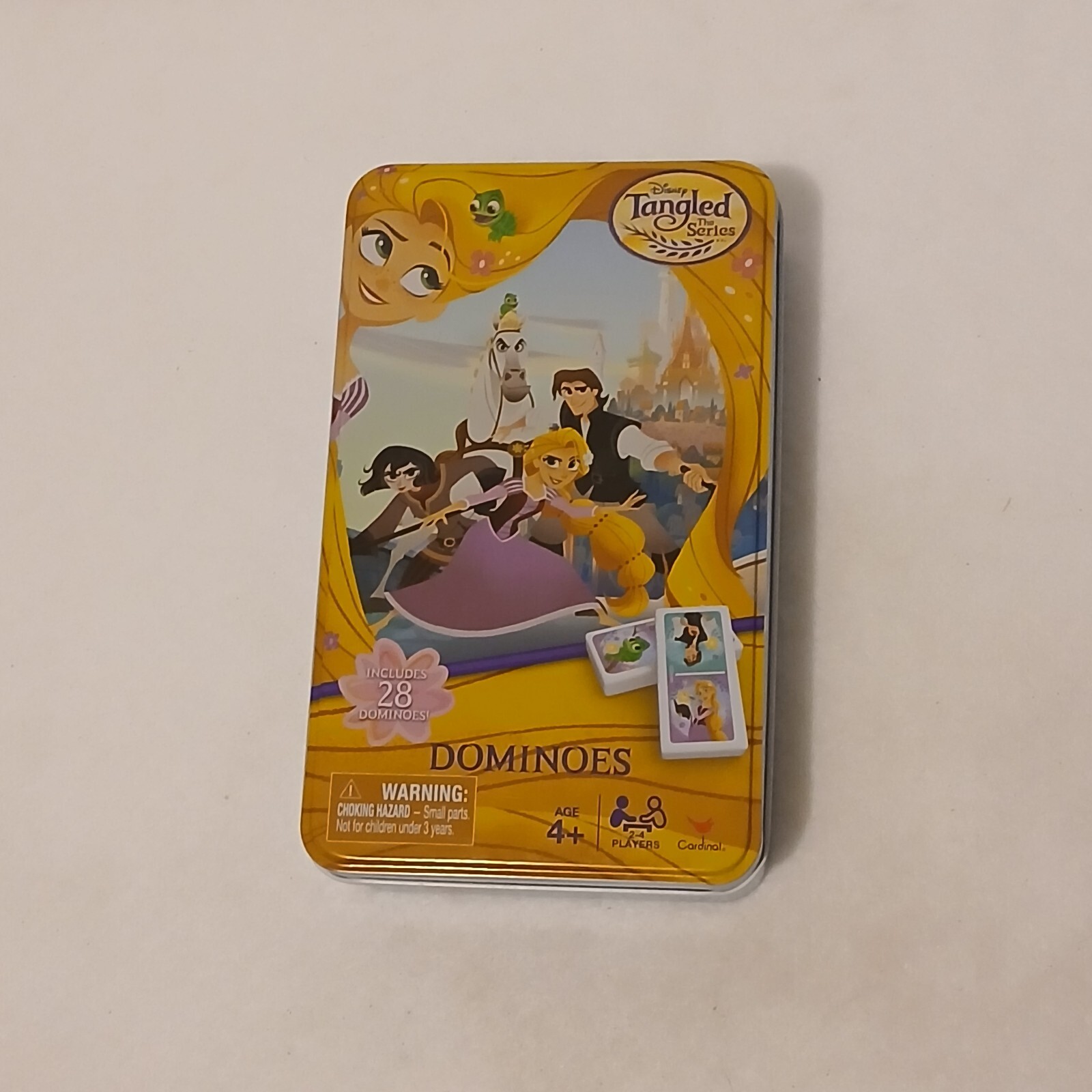 Disney “Tangled: the Series” Rapunzel Dominoes in tin canister Complete