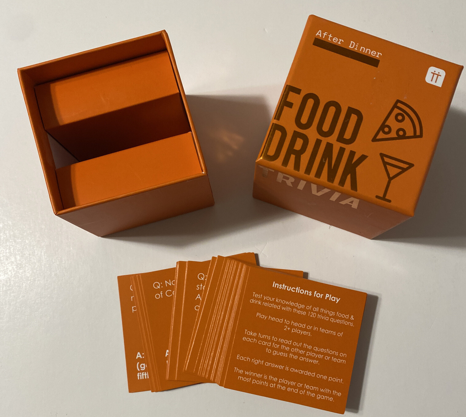 After Dinner Food and Drink Trivia by Talking Tables – Complete!
