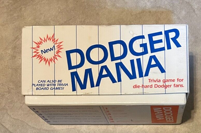 1985 Los Angeles Dodger Mania Trivia Game Die-Hard Fan Edition Trivial Pursuit