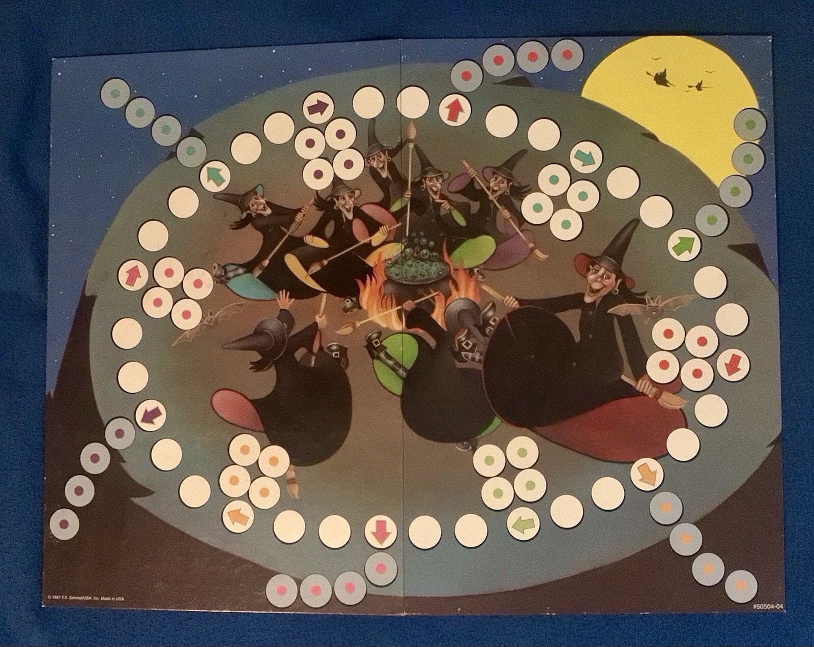Dance Of The Witches 1997 Board Game Vintage FX Schmid Bjorn Holle Near Complete