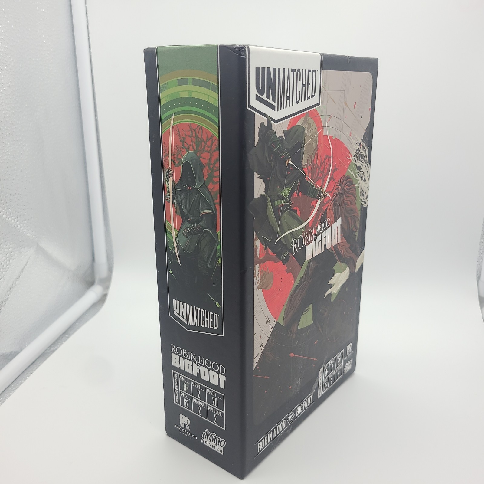 Restoration Games Unmatched Robin Hood Vs. Bigfoot Board Game Mondo Complete