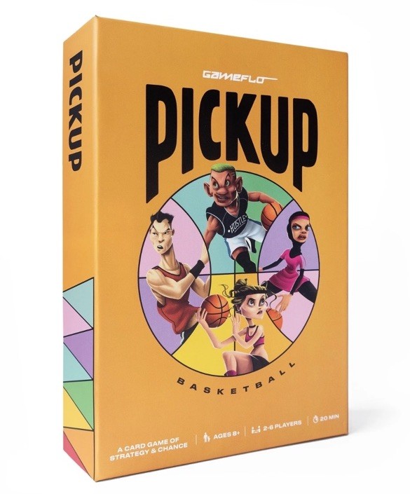 GAMEFLO PICKUP BASKETBALL CARD GAME. NEW/SEALED 2-6 PLAYERS AGES 8+ STRATEGY