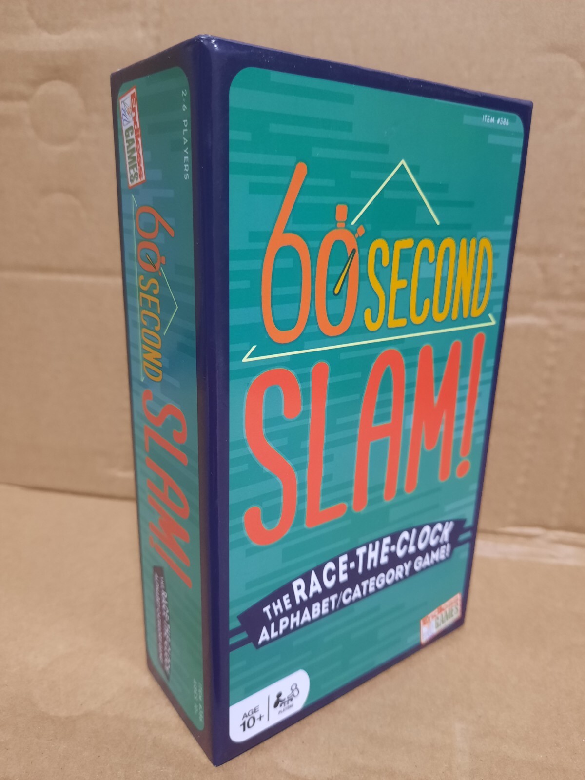 60 Second Slam! The Race-The-Clock Alphabet/Category Game! By Endless Games VG+
