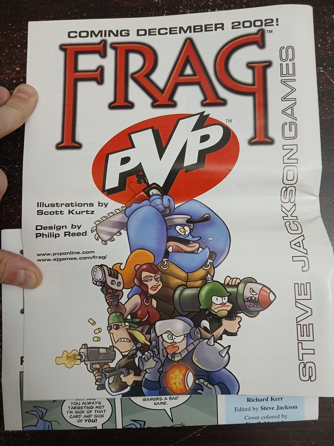 Frag PvP Steve Jackson Games Open Used
