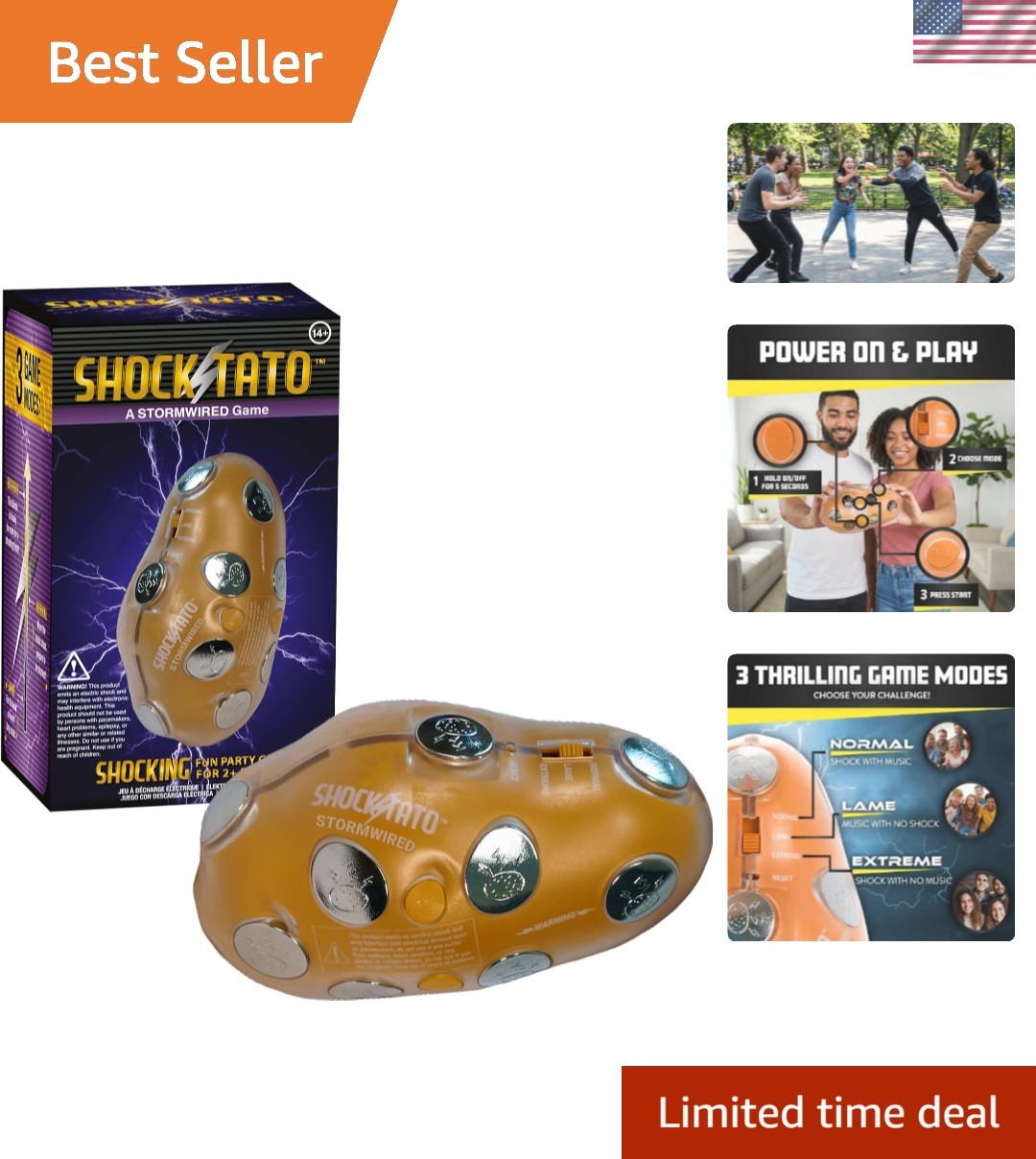 Shocktato Party game by Stormwired – The Hilariously Funny Game of Shocking P…