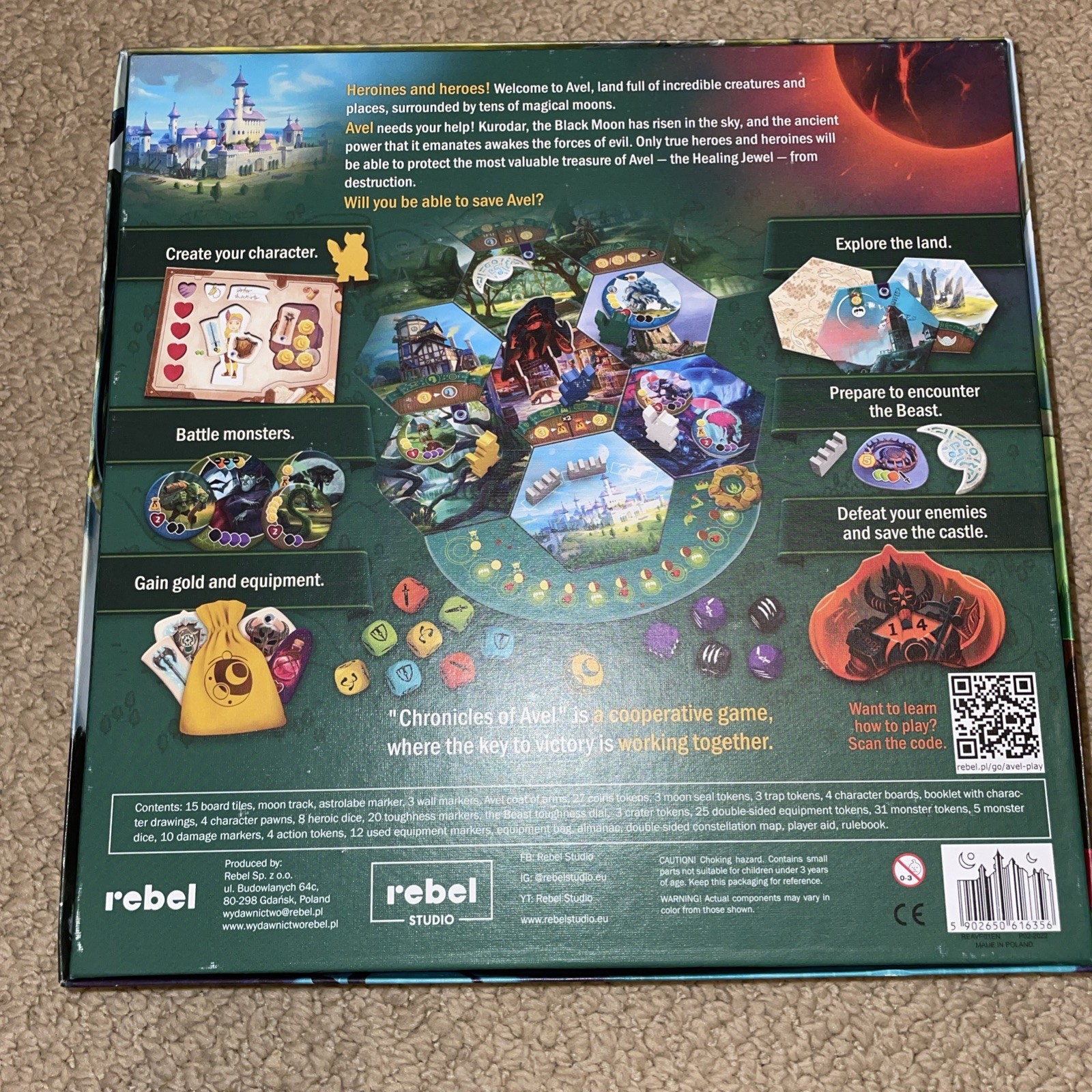 Chronicles of Avel Cooperative Board Game Family and Kid Friendly Rebel Studio