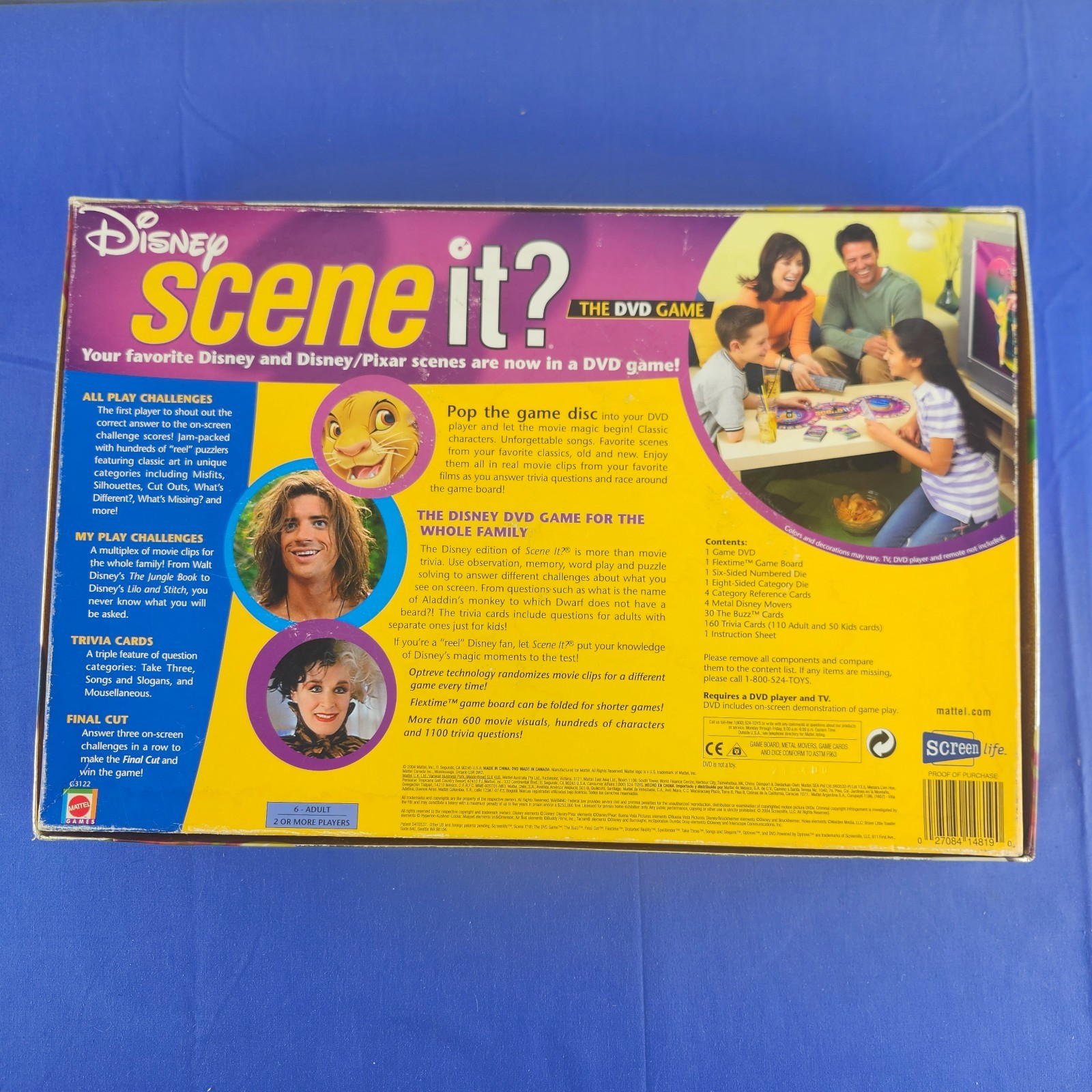 Disney Scene It? Family Trivia Board Game DVD Original 1st Edition VGC